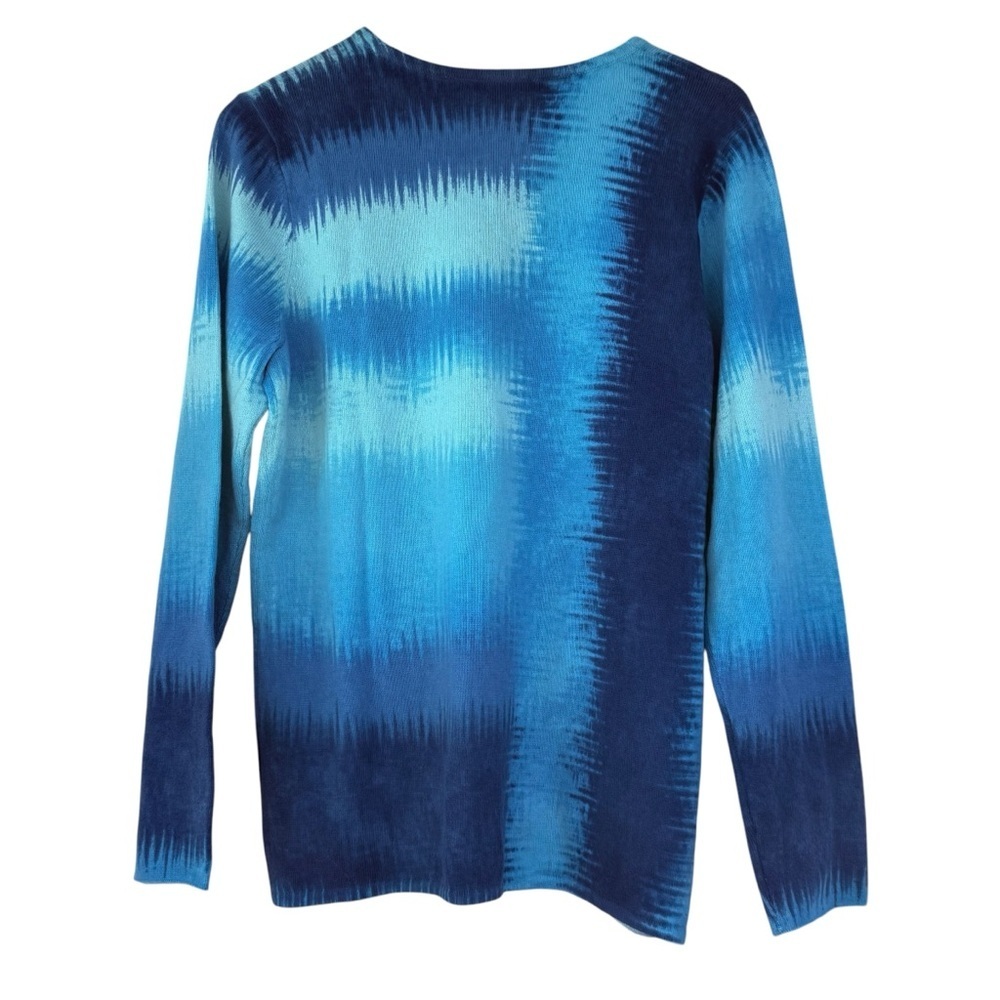 S1 Belford 100% Cashmere Sweater Beautiful Blues SzXL *RARE* - Picture 2 of 8